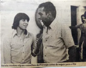 Batata and Coach Formiga in 1977.
