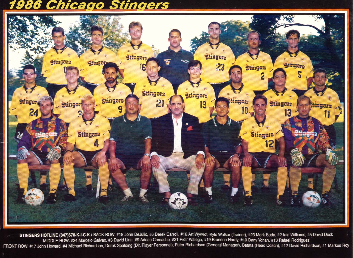 Chicago Stingers 1986