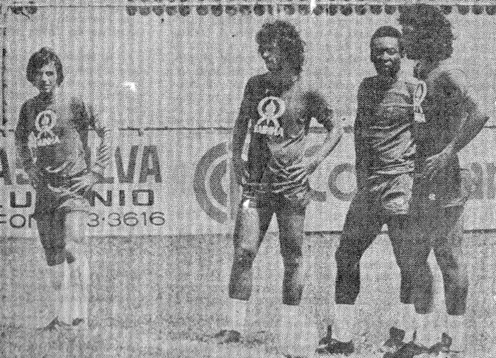 Batata and Pele training.